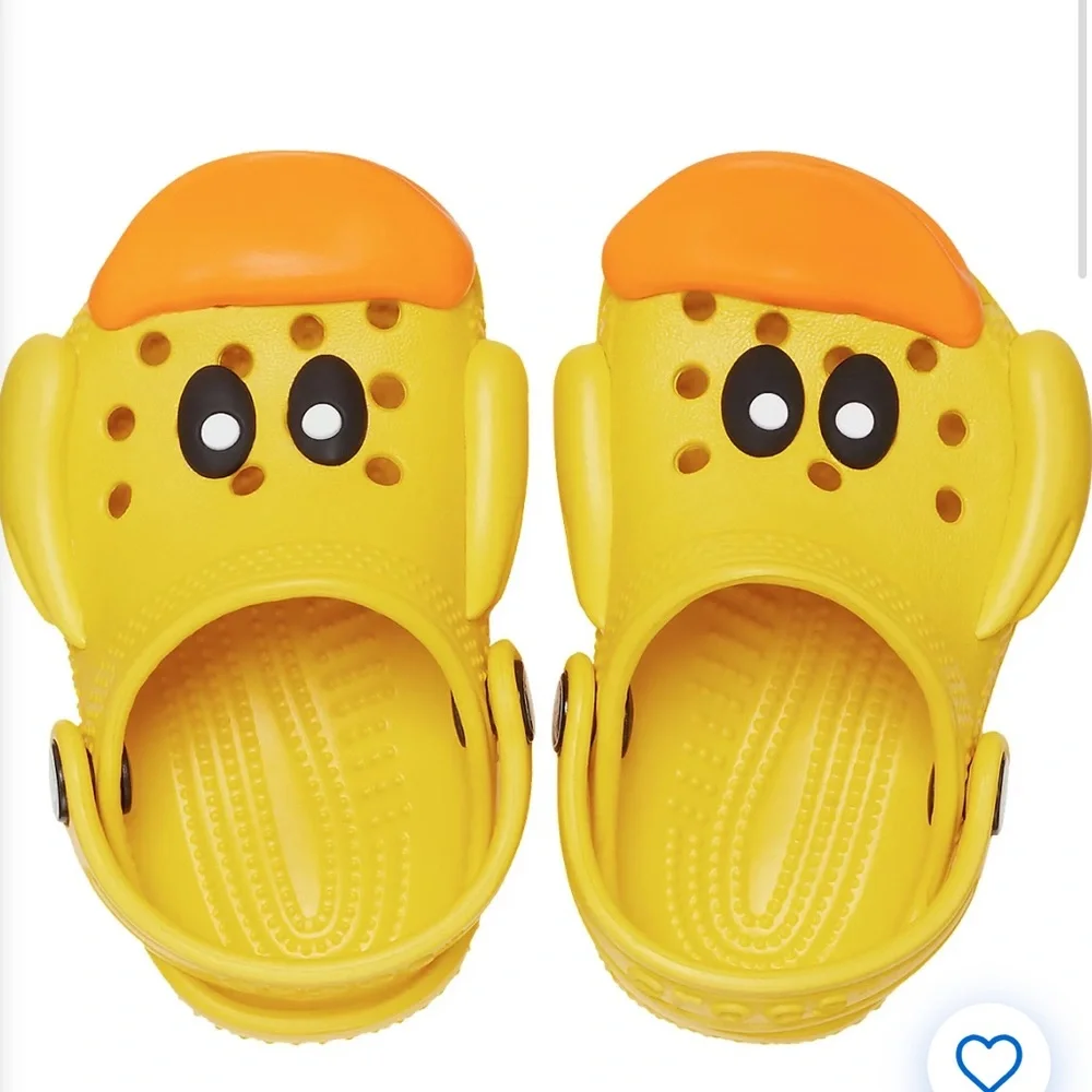 New! CROCS Littles I Am Rubber Ducky Size 2-3